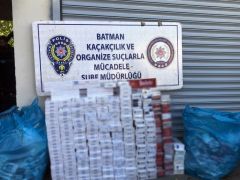 Batman’da 4 bin 400 paket kaçak sigara ele geçirildi